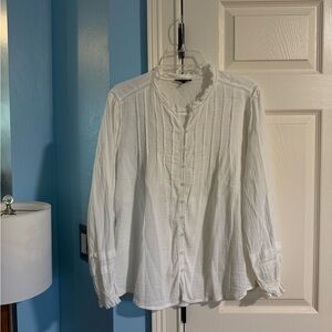 Quince 100% cotton Pintuck Button-Front Shirt